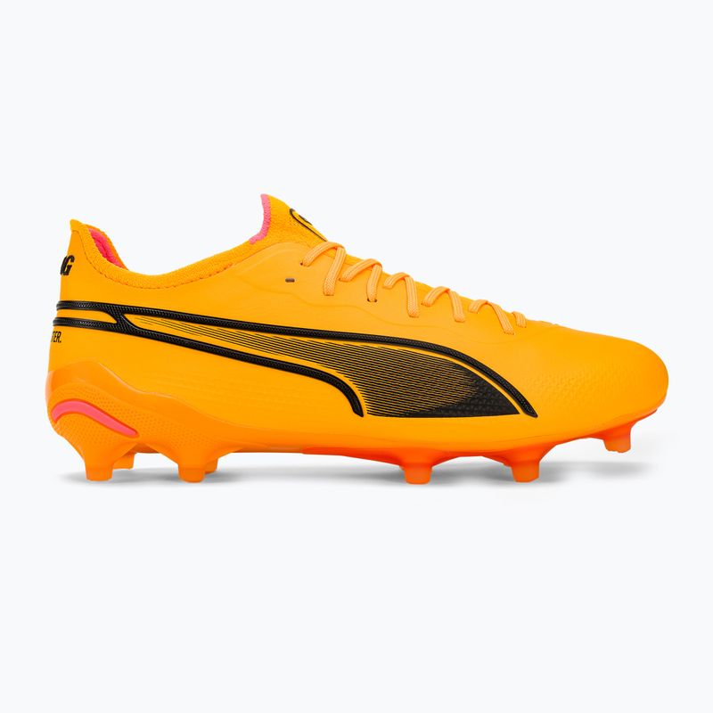 PUMA King Ultimate Fg/Ag sun stream/puma nero/sunset glow scarpe da calcio 2