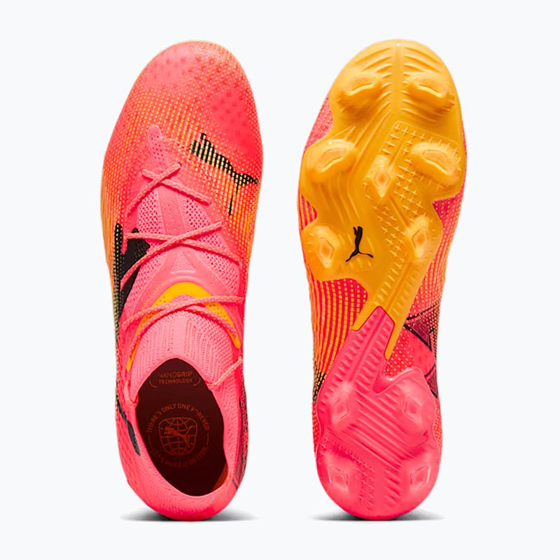 PUMA Future 7 Ultimate FG/AG sunset glow/puma nero/sun stream scarpe da calcio 11