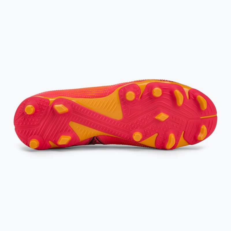 PUMA Future 7 Match FG/AG Jr scarpe da calcio bambino sunset glow/puma nero/sun stream 4