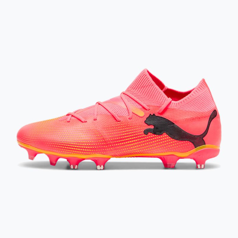 PUMA Future 7 Match FG/AG sunset glow/puma nero/sun stream scarpe da calcio 8