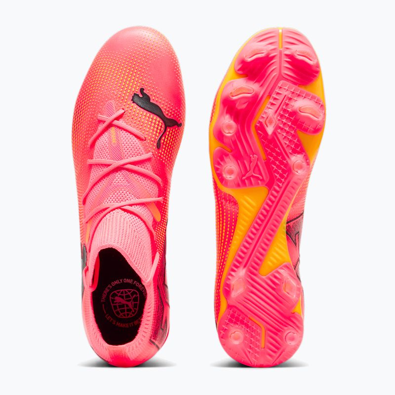 PUMA Future 7 Match FG/AG sunset glow/puma nero/sun stream scarpe da calcio 11