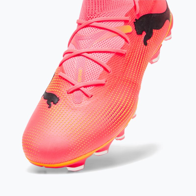 PUMA Future 7 Match FG/AG sunset glow/puma nero/sun stream scarpe da calcio 12