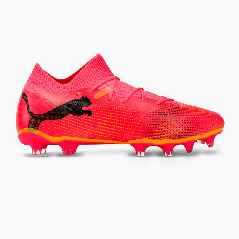 PUMA Future 7 Match FG/AG sunset glow/puma nero/sun stream scarpe da calcio 2