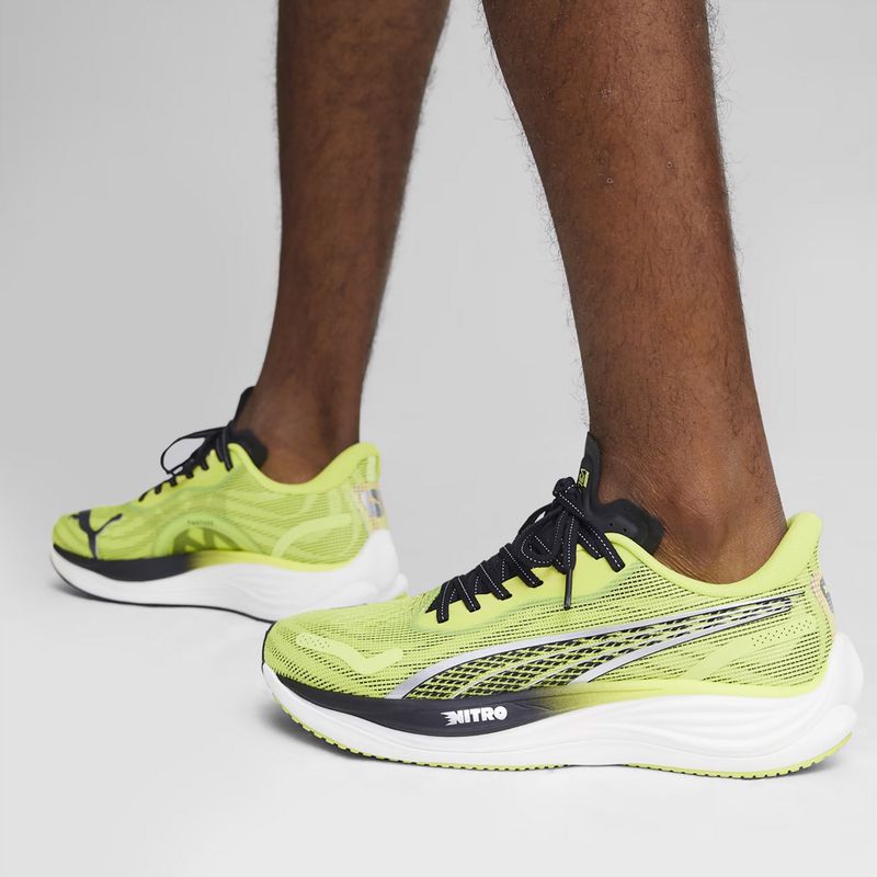 Scarpe da corsa da uomo PUMA Velocity Nitro 3 Psychedelic Rush verde 4