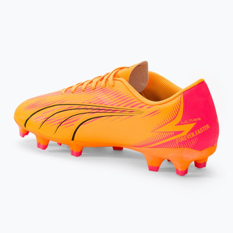 Scarpe da calcio PUMA Ultra Play FG/AG sunset glow/puma nero/sun stream 3