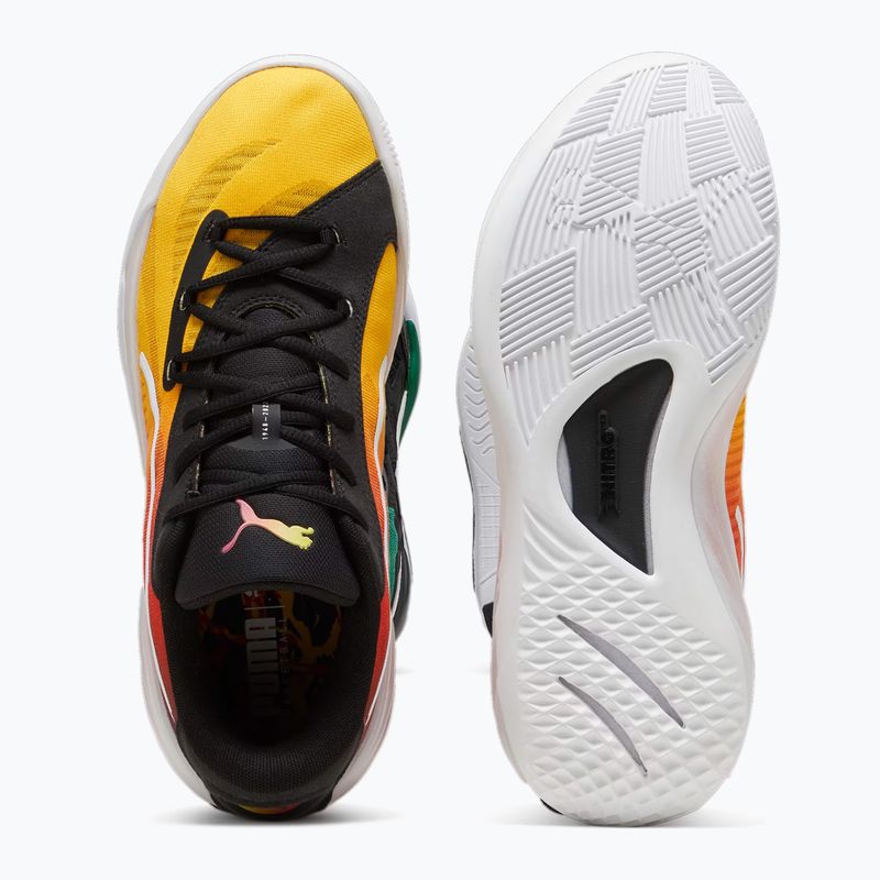PUMA All-Pro Nitro Showtime scarpe da basket da uomo giallo sfrigolio/viola glimmer 12