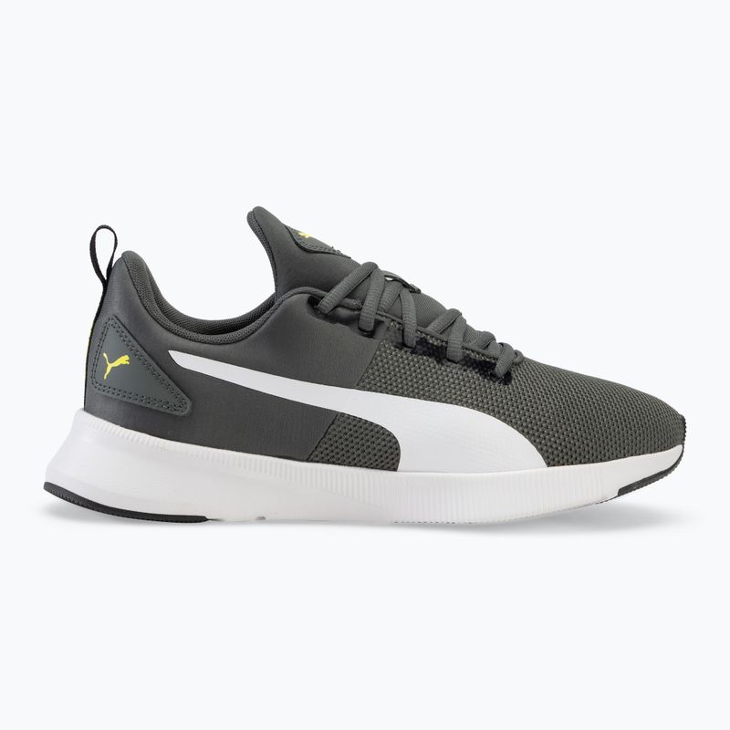 PUMA Flyer Runner scarpe da bambino grigio minerale/puma bianco/puma nero 2