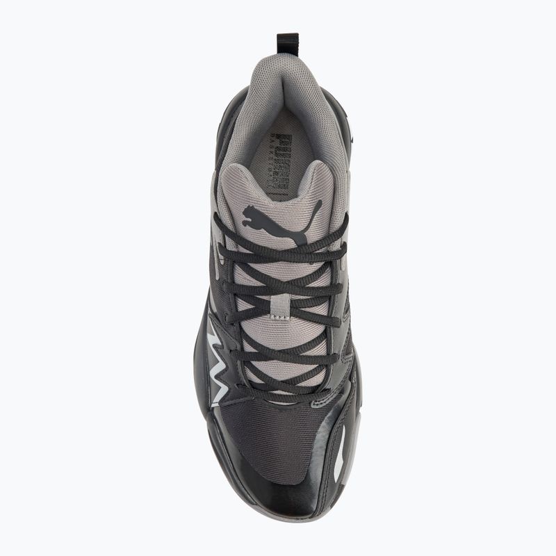 Scarpe da basket da uomo PUMA Genetics puma nero/stormy slate 5