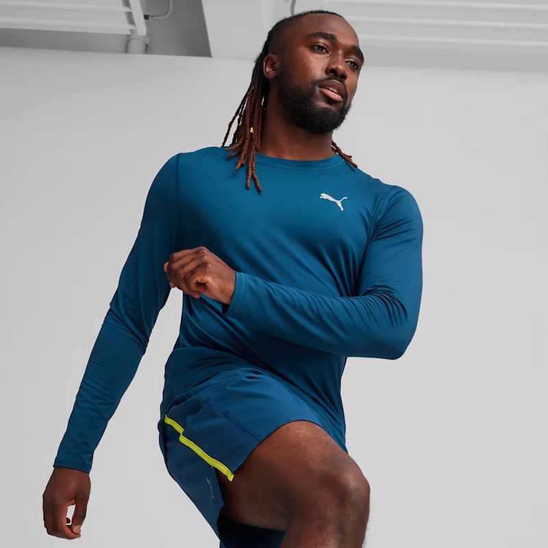 PUMA Run Cloudspun Uomo manica lunga da running blu 3