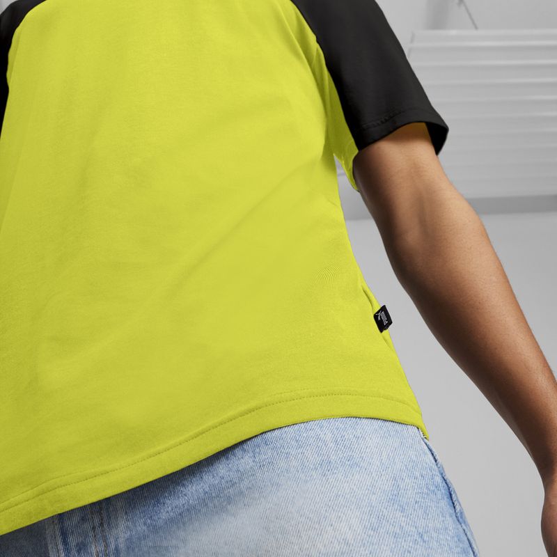 PUMA ESS+ Block Tee Uomo puma nero/lime sheen 6