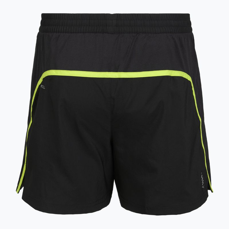 Pantaloncini da corsa da uomo Puma Run Favorite Velocity 5" Shorts black/lime 2