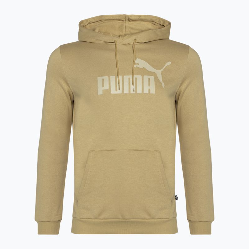 Felpa da uomo PUMA Essentials Big Logo Hoodie FL prairie tan 5