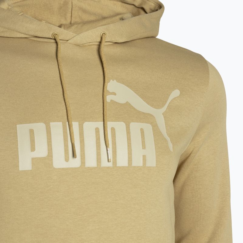 Felpa da uomo PUMA Essentials Big Logo Hoodie FL prairie tan 7