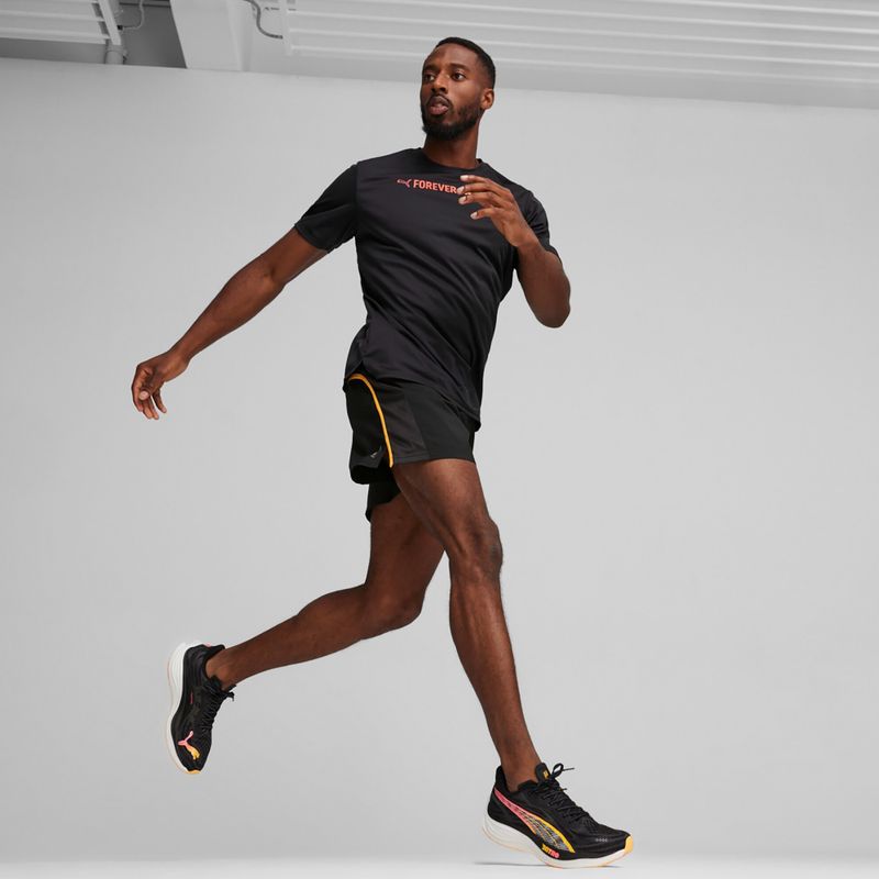 Maglietta da corsa PUMA Run Favorite Graphic nera da uomo 4