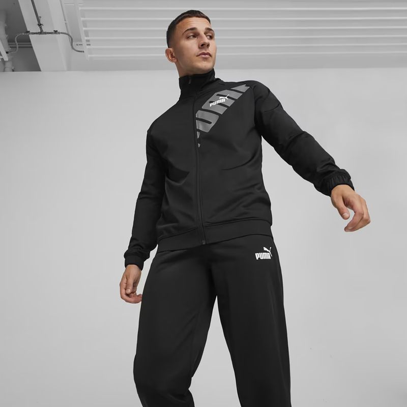 Tuta da uomo PUMA Power Poly nero 3