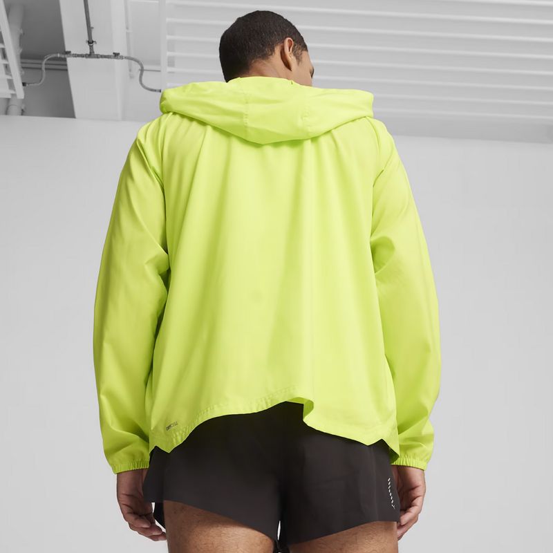 Giacca da corsa da uomo PUMA Run Favoriteoven con cappuccio verde 7