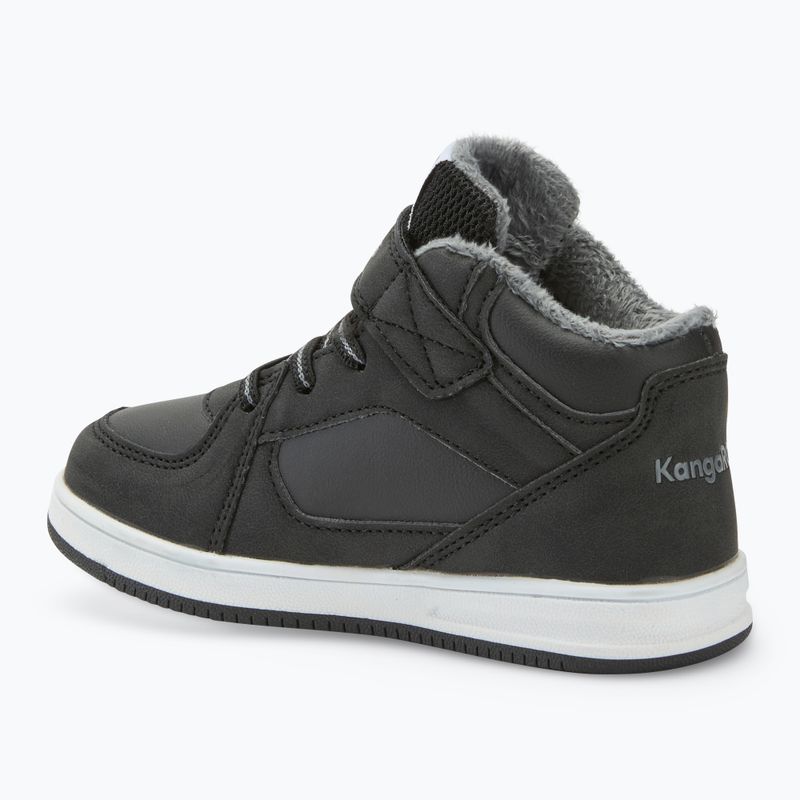 KangaROOS K-CPI Kalino Mid EV nero jet / grigio acciaio scarpe da bambino 3