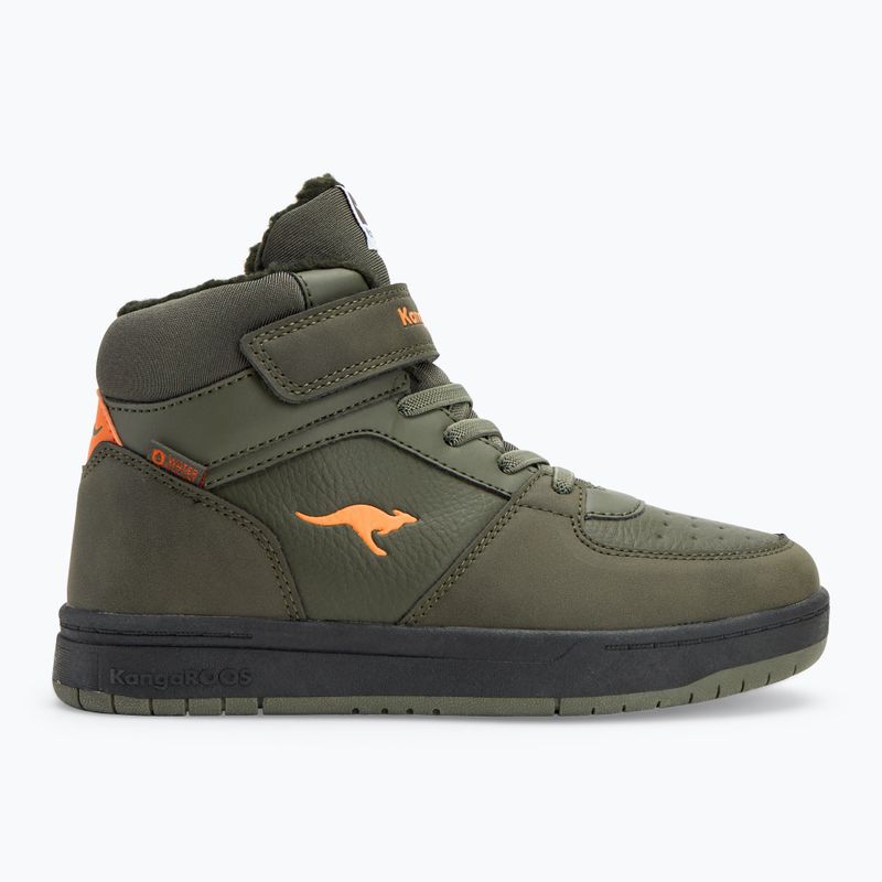 KangaROOS scarpe da bambino K-CP Bound Mid EV verde militare / fiamma 2