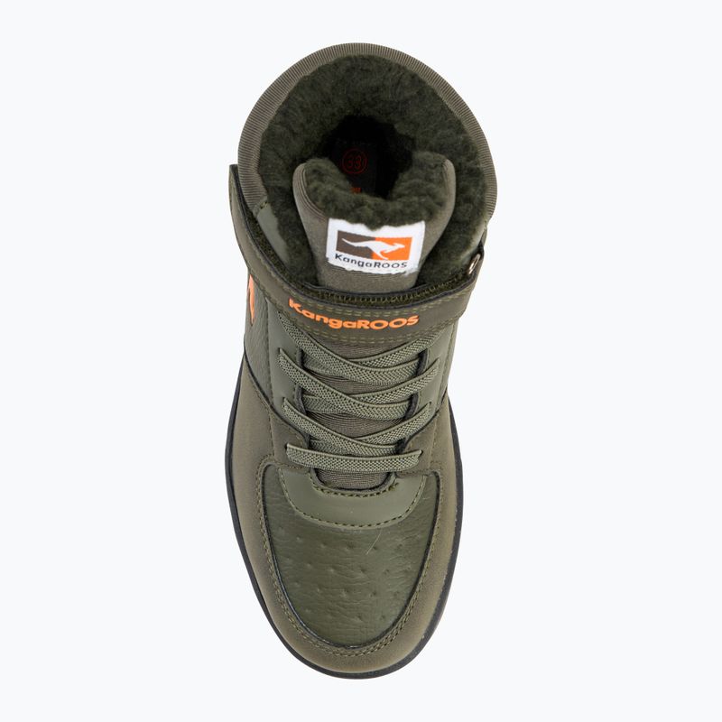 KangaROOS scarpe da bambino K-CP Bound Mid EV verde militare / fiamma 5