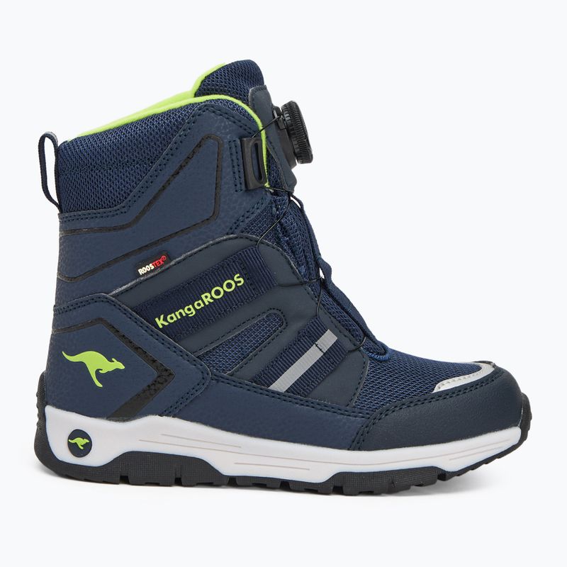 Scarponi da neve per bambini KangaROOS K-MJ Hunter RTX FX, blu scuro / lime 2