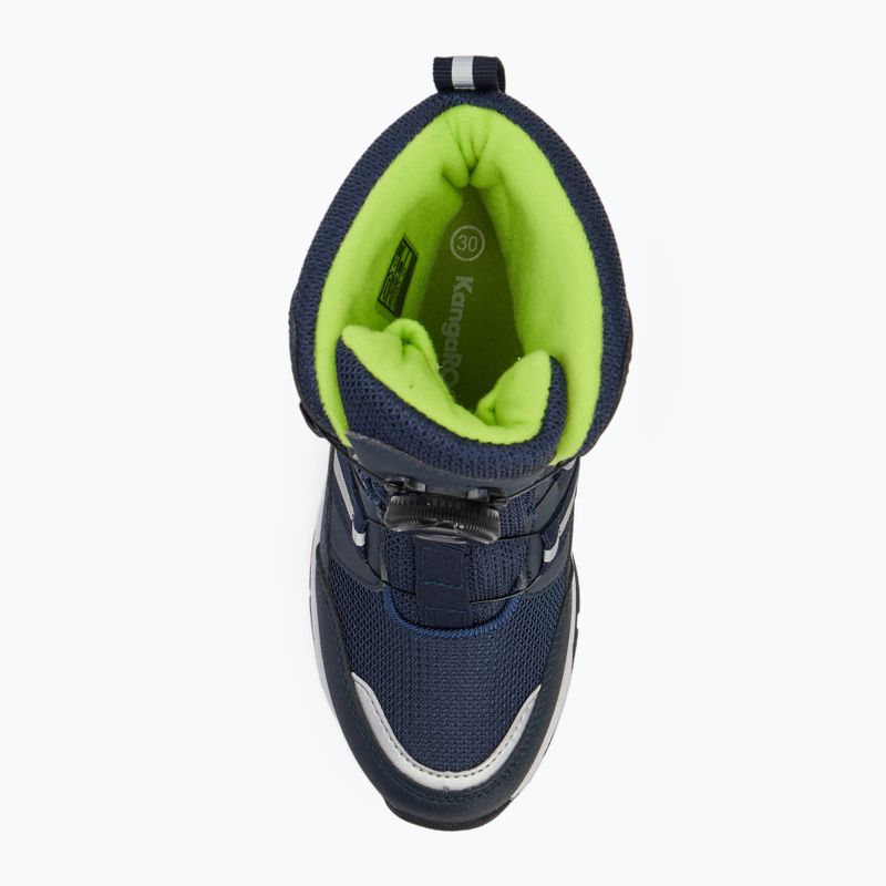 Scarponi da neve per bambini KangaROOS K-MJ Hunter RTX FX, blu scuro / lime 5