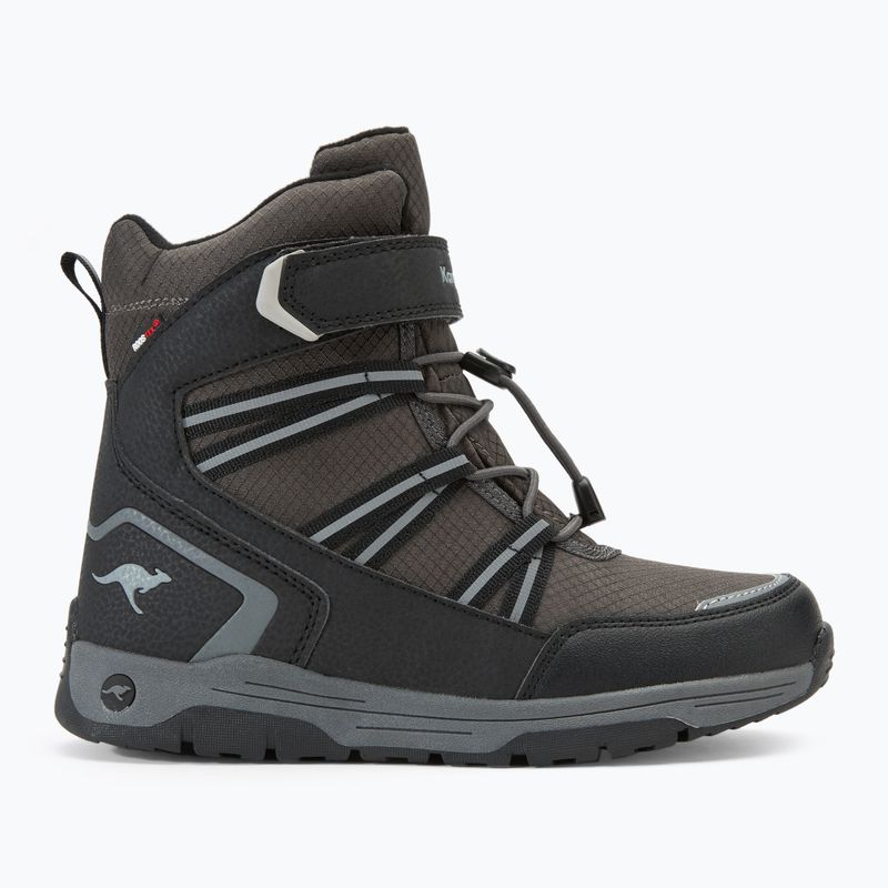 KangaROOS K-MJ Eldora EV RTX stivali da neve junior nero jet / grigio acciaio 2