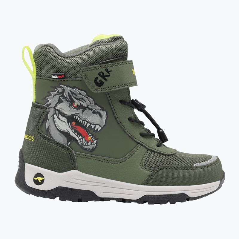 KangaROOS K-MJ Edison EV RTX SL oliva / limetta dino junior stivali da neve 9
