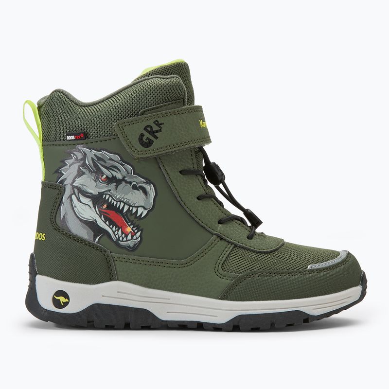KangaROOS K-MJ Edison EV RTX SL oliva / limetta dino junior stivali da neve 2