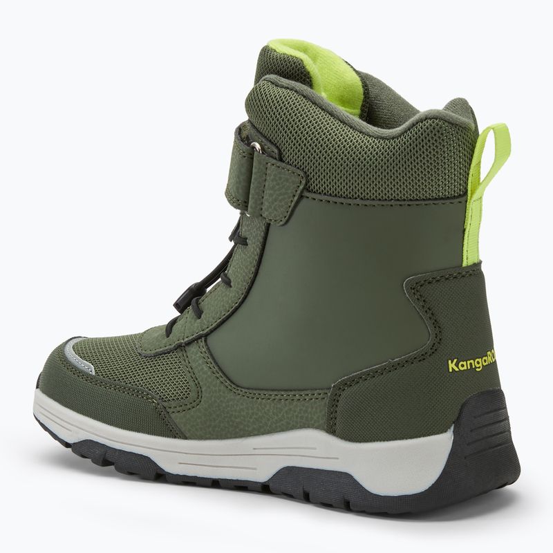 KangaROOS K-MJ Edison EV RTX SL oliva / limetta dino junior stivali da neve 3