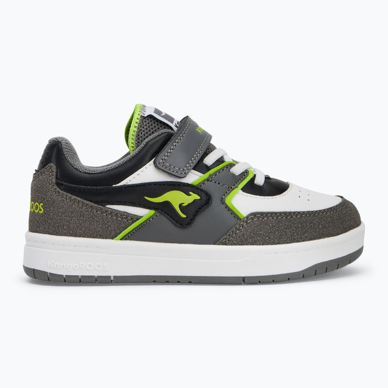 Scarpe da bambino KangaROOS K-CP Bounder EV grigio acciaio/verde neon 2