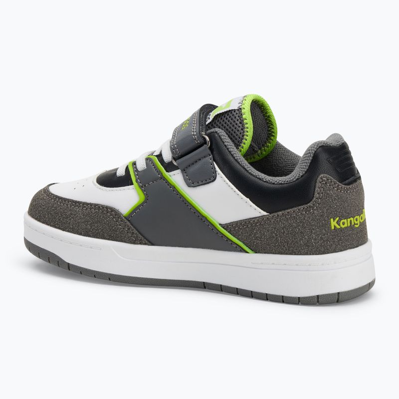 Scarpe da bambino KangaROOS K-CP Bounder EV grigio acciaio/verde neon 3