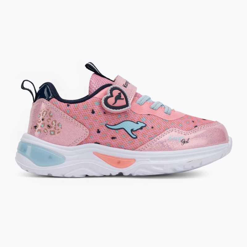 Scarpe da bambino KangaROOS K-SLG Beauty EV rose/dark navy 2