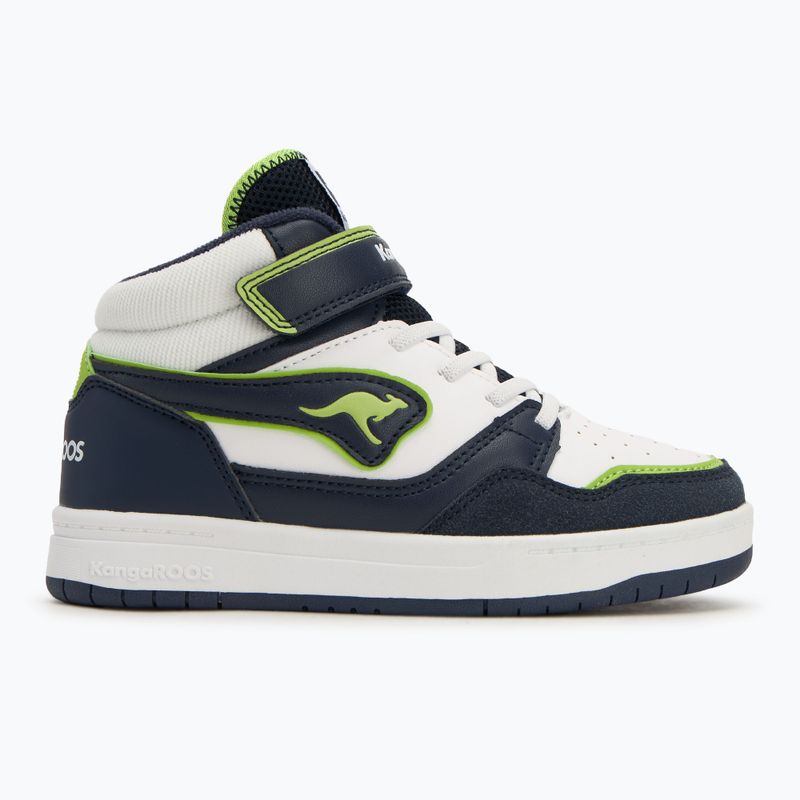 Scarpe da bambino KangaROOS K-CP Dunkin Mid EV dark navy/lime 2