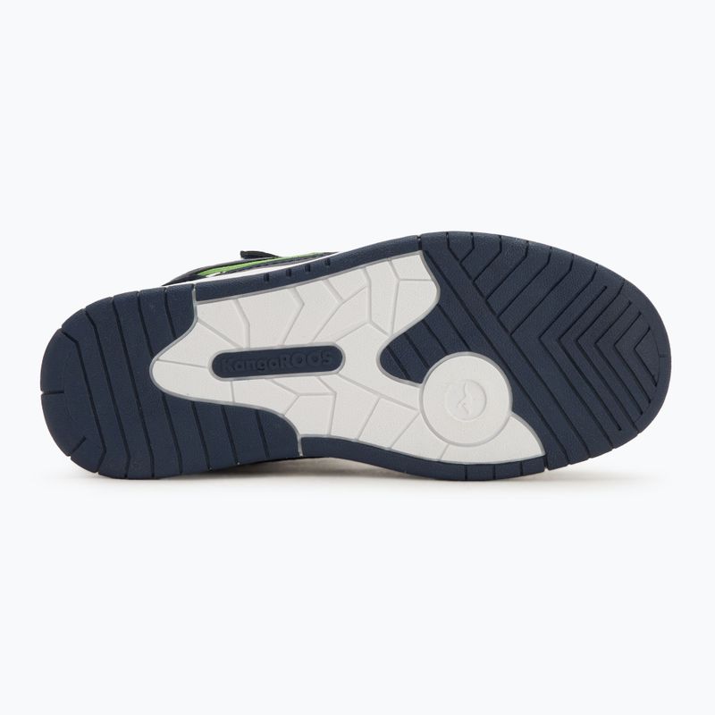 Scarpe da bambino KangaROOS K-CP Dunkin Mid EV dark navy/lime 4