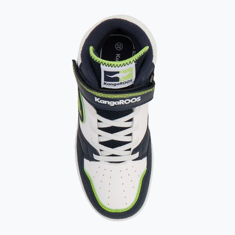 Scarpe da bambino KangaROOS K-CP Dunkin Mid EV dark navy/lime 5