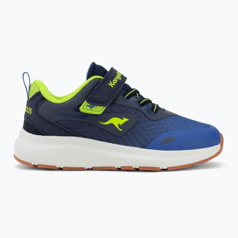 Scarpe per bambini KangaROOS KB-Pang EV dark navy/lime 2