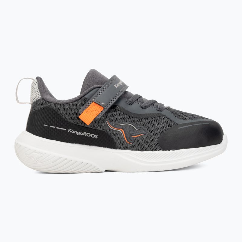 Scarpe per bambini KangaROOS K-RDI Pebble EV steel grey/neon orange 2