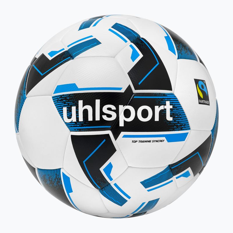 Uhlsport Top Training Synergy Fairtrade calcio bianco/nero/blu taglia 3 4