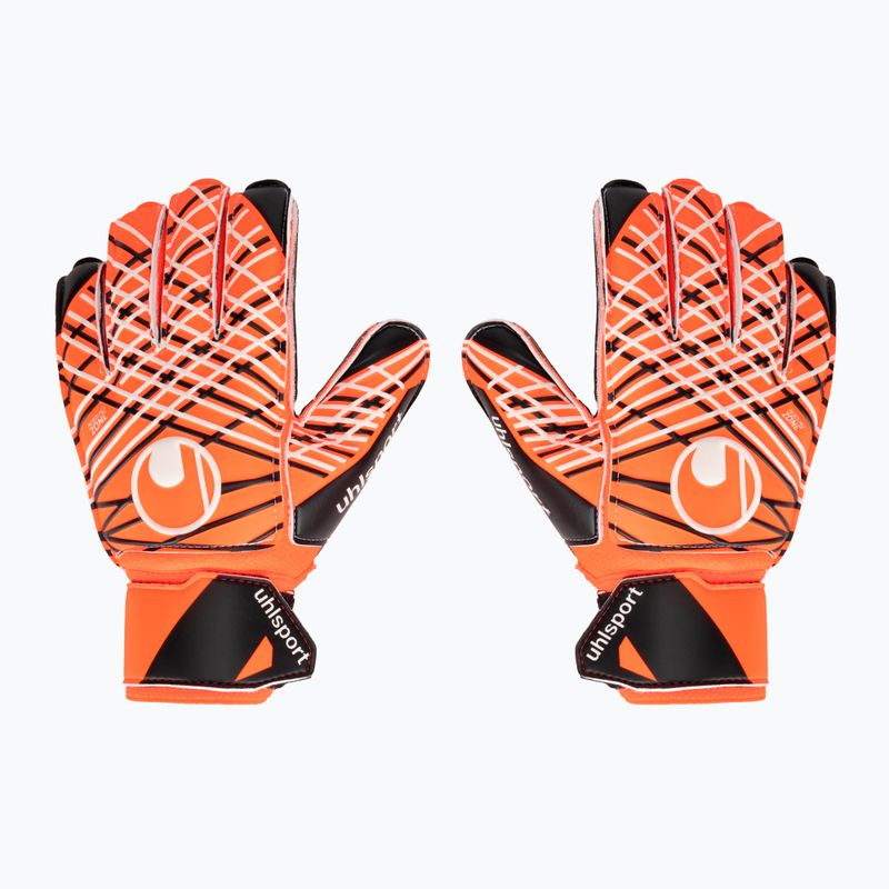 Guanto da portiere uhlsport Soft Resist + Flex Frame arancio fluo/bianco/nero