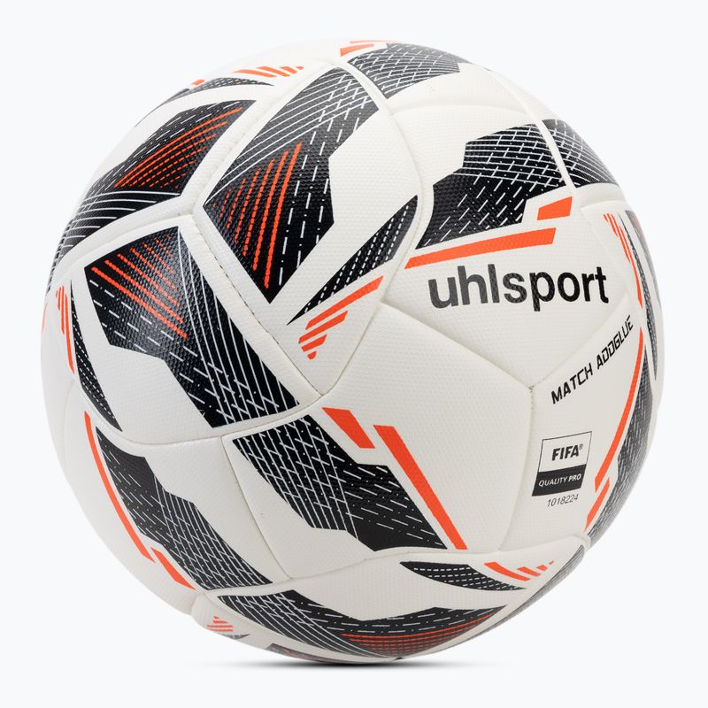 Calcio uhlsport Match Addglue bianco / marina / rosso fluo dimensioni 5 2