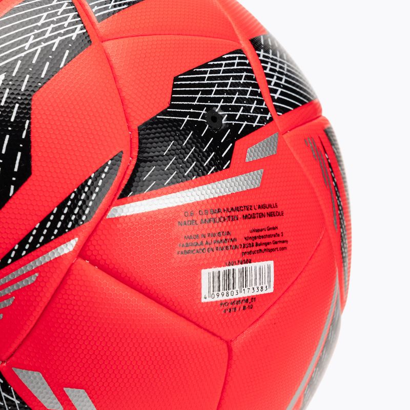 Calcio uhlsport Match Addglue fluo rosso / marina / argento dimensioni 5 4