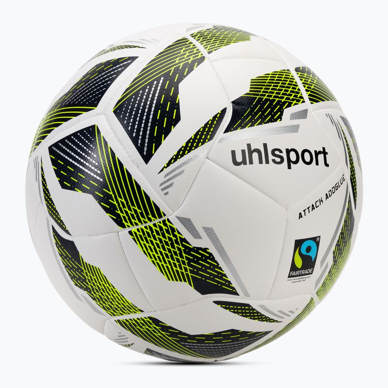 Calcio uhlsport Match Addglue bianco/navy giallo fluo dimensioni 4 2