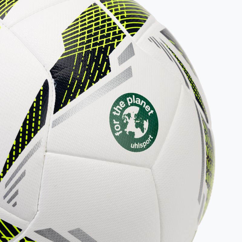 Calcio uhlsport Match Addglue bianco/navy giallo fluo dimensioni 4 3