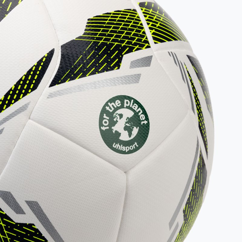 Calcio uhlsport Match Addglue bianco/navy/giallo fluo dimensioni 5 3