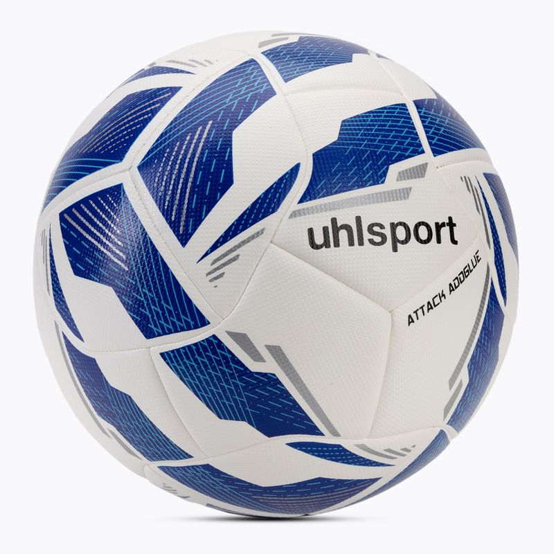 Uhlsport Attack Addglue calcio bianco / blu scuro / blu dimensioni 4 2