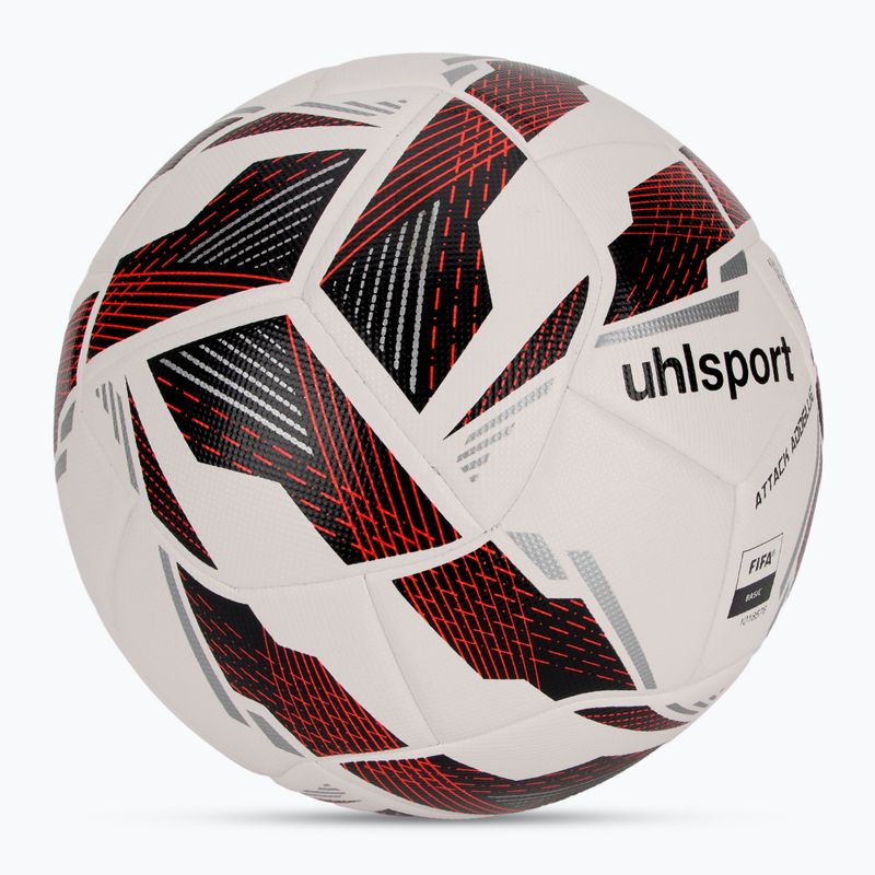 Uhlsport Attack Addglue calcio bianco / nero / rosso fluo dimensioni 5 2