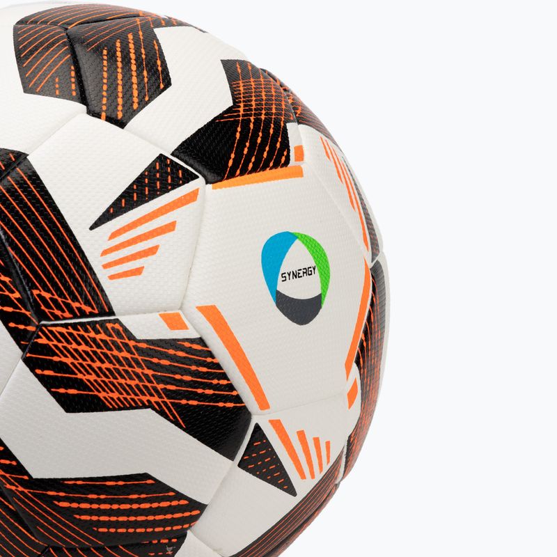 Uhlsport Resistere Synergy calcio bianco / nero / arancio fluo dimensioni 4 3