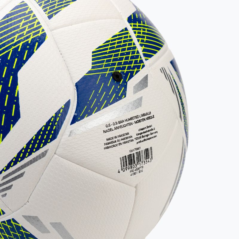 Calcio uhlsport 350 Lite Match Addglue bianco / blu scuro / giallo fluo dimensioni 5 3