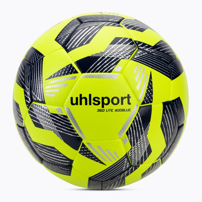 Calcio uhlsport 350 Lite Addglue fluo giallo / marina / argento dimensioni 4