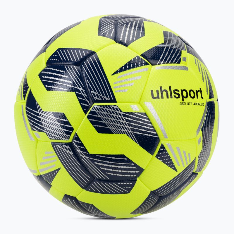 Calcio uhlsport 350 Lite Addglue fluo giallo / marina / argento dimensioni 5 2
